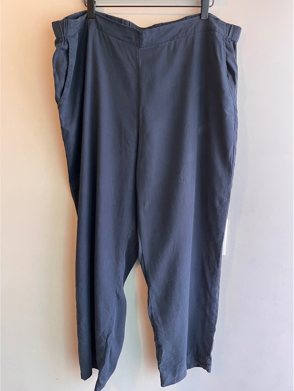 Pure Jill J. Jill Tencel Pull On Pants XL Blue Grey Fluid Comfort Minimalist